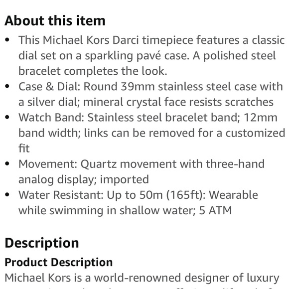 Michael Kors Darci Three-Hand Silver-Tone Stainless Steel Women's Watch - Picture 4 of 5